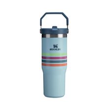 Tumbler Flipstraw Varsity 890 ml Seafoam Stripe