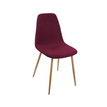 Silla de terciopelo rojo purpura