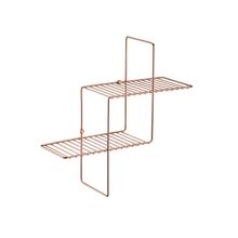 Estante d/pared decorativa oro rosa 1905rg