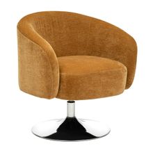 Poltrona de tela amarillo ocre edith