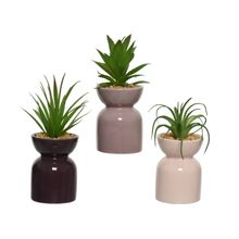 Planta artificial en maceta decorativa surtx3 22cm