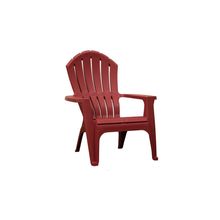 Silla de exterior plástico rojo Adirondack