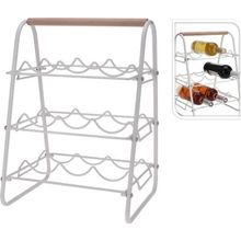 Rack metalico para 9 botellas vino