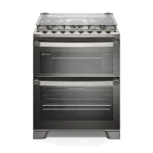 Cocina electrolux 5h mesa de vidrio con doble horno FE5AD