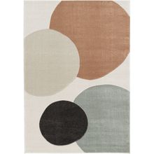 Alf Luna Circulos Verde Salmon Café Beige 160x230cm