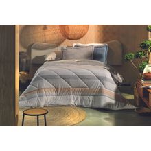 Edredon blend malha 1 1/2plz vermont - beige