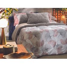 Edredon blend comfort 1plz flores - rosa
