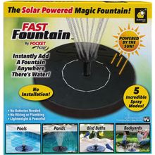 Fuente magica con energia solar