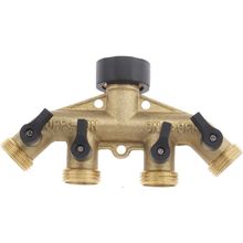 conector de latÃ³n de 4 vÃ­as