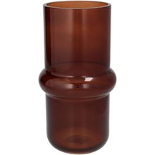 Florero Vidrio Marron 13X25 Cm