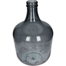 Botella Vidrio Reciclado Gris 24X42 Cm
