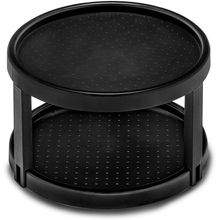 Organizador de alimento 2 niveles negro