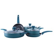 Bateria de cocina aluminio 8pzas antiadherente