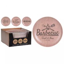Plato fibra de bambu bbq 20cm surt.x3