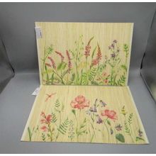 Individual de bambu floreado