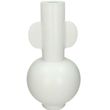 Florero Loza Blanco 22X42 Cm