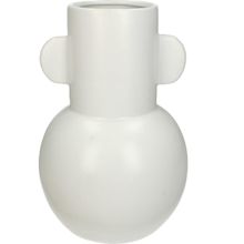 Florero Loza Blanco 17X26 Cm