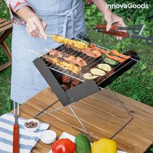 Mini barbacoa pegable portatil para carbon