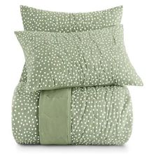 JUEGO DE CUBRECAMA MALLA 2PLZ BITZ VERDE
