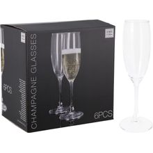 Set de copas champan 6pzas 190ml
