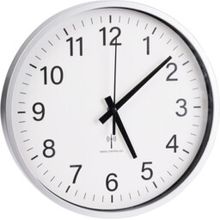 Reloj de pared plateado 30xcm