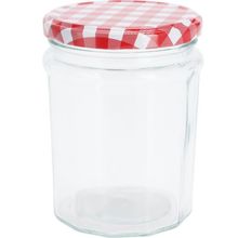 Tarro de vidrio c/tapa metalica 450ml