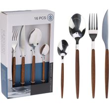 Juego de cubiertos de acero inox 16pzas