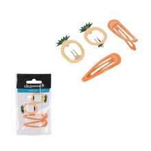 Set de clips para el cabello Fruits 4pzs surtx4