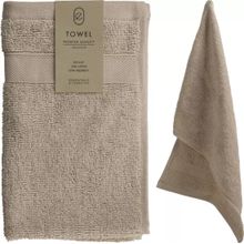 Toalla tocador Essentials beige 30x50cm