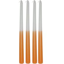 Set De Velas Dye Naranja 2X30 Cm 4 Pzas