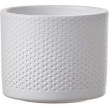 Maceta decorativa Era blanca 10x12cm