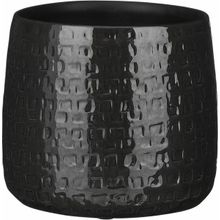 Maceta Floyd negra 17x19cm