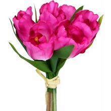 Bouquet tulipanes artificial fucsia 13cm