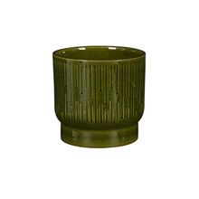 Maceta decorativa Thiago verde 20x22cm