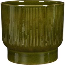Maceta decorativa Thiago verde 23x26cm