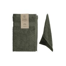 Toalla tocador Essentials verde militar 30x50cm