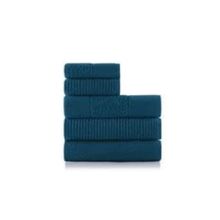 Jgo de toallas premium azul oscuro 75x140