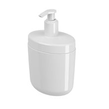 Dispensador de jabon liquid. de plastico 450ml  blanco