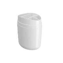 Porta cepillo de plastico  blanco