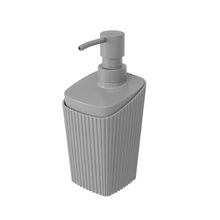 Linea new square - dispensador de jabon de plastico 350ml gris