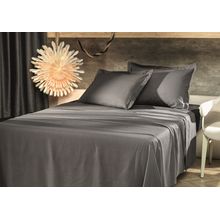 Jgo de sabanas tacto satinado queen estampado slim preto