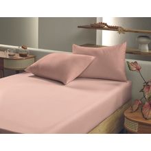Jgo de sabanas simples tacto satinado 2 plz estampado slim lotus ladrillo