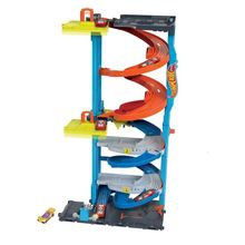 Hot Wheels City Torre de Carreras con doble altura