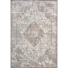 ALF LIVANTE PERSA CON CENTRO BEIGE  BORDE SALMON 160x230cm