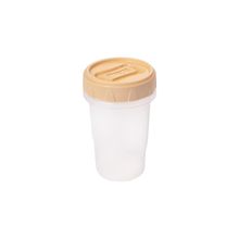 Recipiente clic tapa rosca 90ml beige