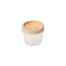 Recipiente clic tapa rosca 300ml beige