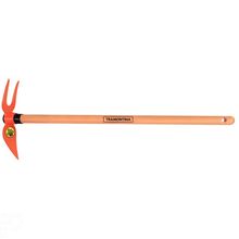 Picota corazon y doble punta 43cm mango madera