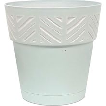 Maceta de ceramica 5.9"   blanco