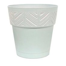 Maceta de ceramica 11.4" Blue & White