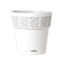 Maceta de ceramica 11.4" blanco
